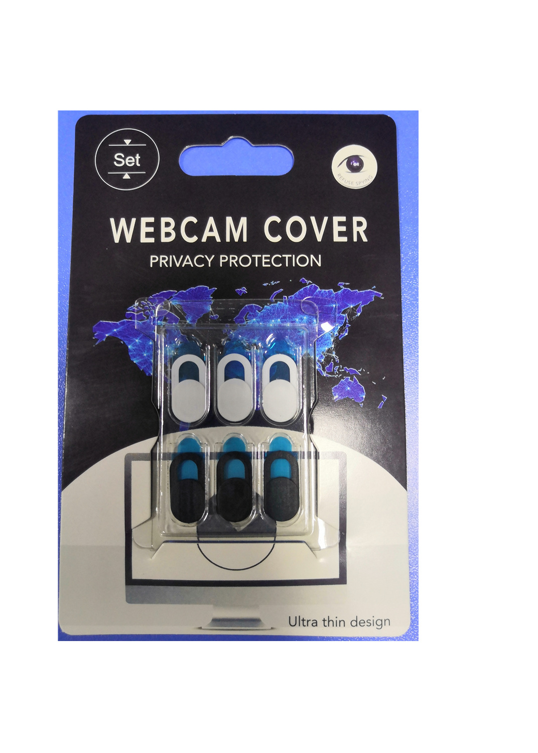 Cubrewebcam metálico para protección de privacidad en laptops