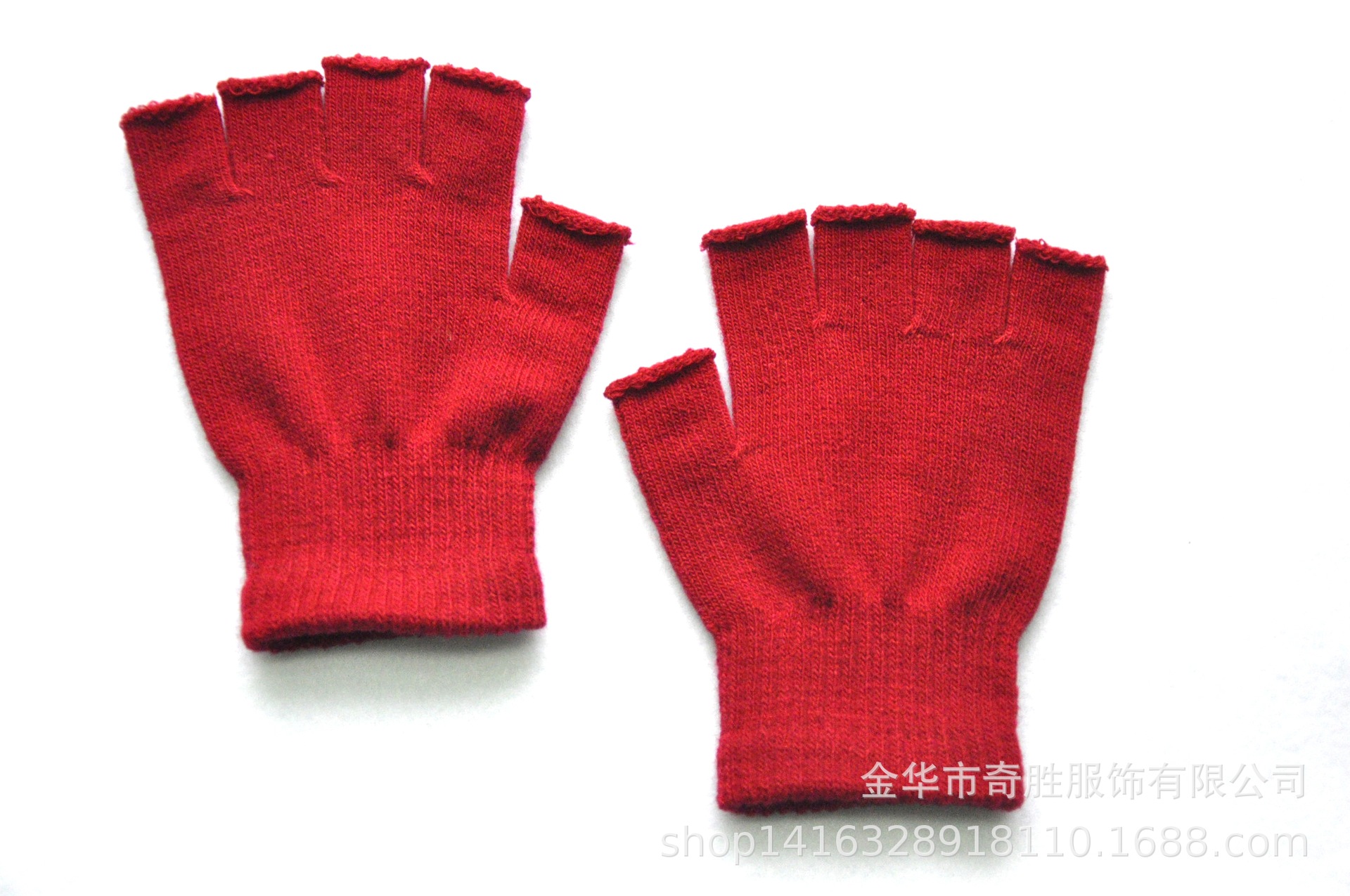 Adultos invierno cálido punto medio Palma medio dedo guantes hombres y mujeres estudiantes montando medio dedo guantes al por mayor