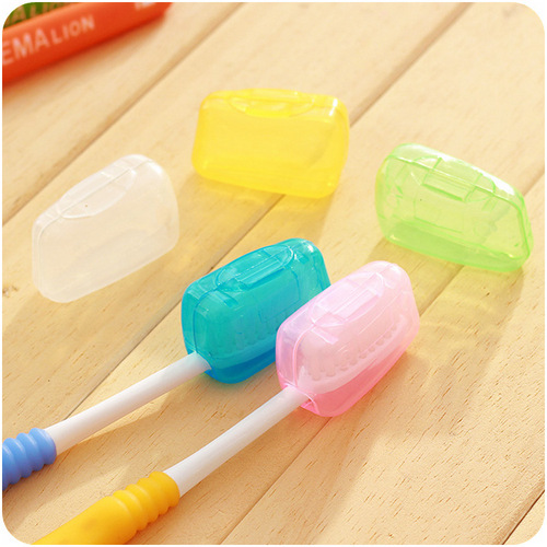 日式透明便携式牙刷头保护套旅行用品防尘保护壳单个价礼品