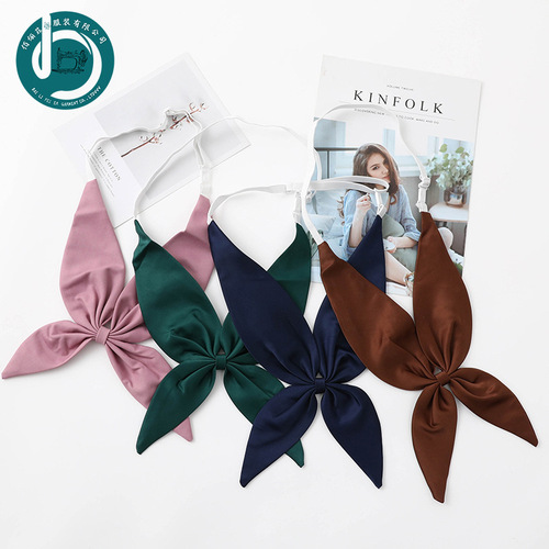 Free snapdragon bunny ears bow tie sailor suit triangle scarf jk uniform bow tie extension