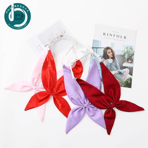 Free snapdragon bunny ears bow tie sailor suit triangle scarf jk uniform bow tie extension