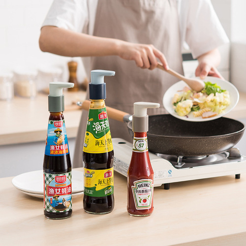 Oyster sauce bottle pressure nozzle pump head household fuel consumption squeezer squeeze oyster sauce universal fuel consumption bottle pressure mouth
