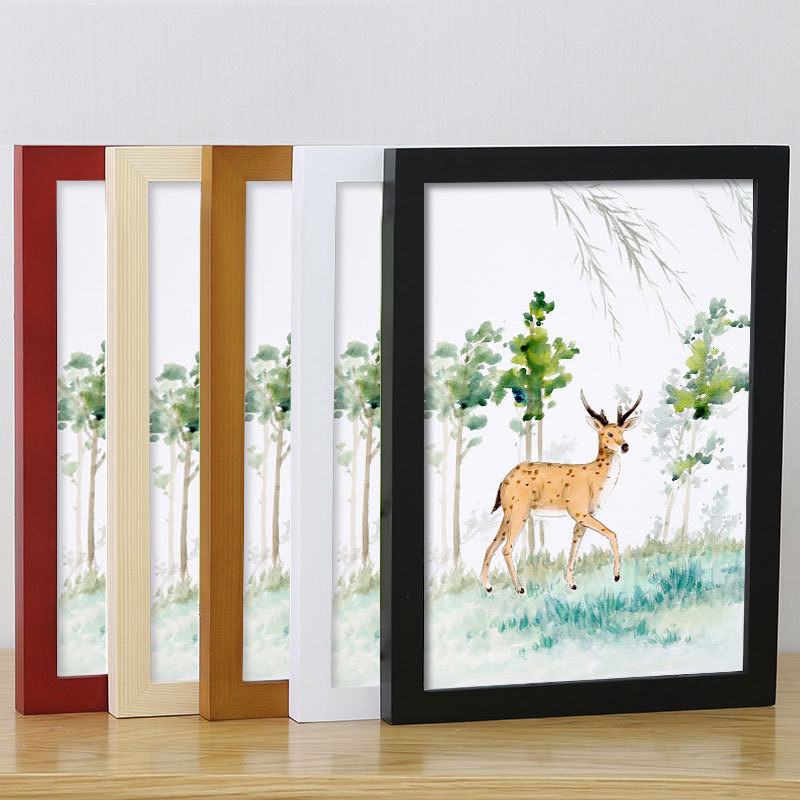 Solid Wood photo frame Wall setting table 7 inch 5 6 12 creative 6 inch A4K8 a3 photo album photo ornaments painting frame