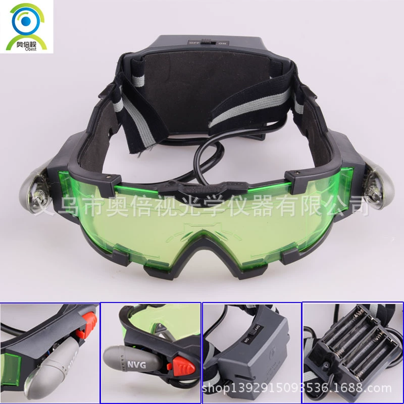 Детские очки ночного видения с подсветкой, детские игрушки, петарды, защитные очки, ветрозащитные очки