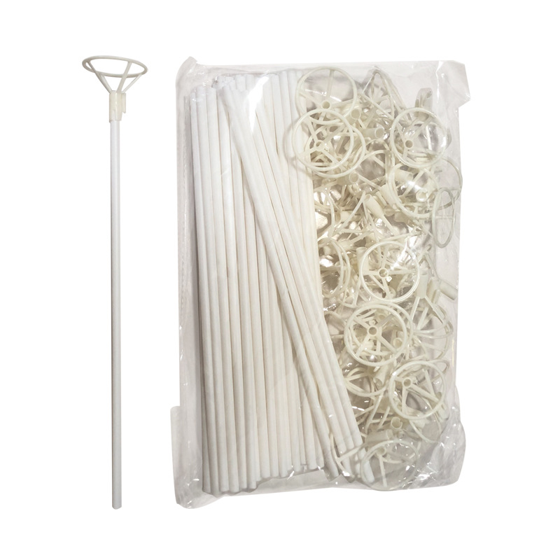 Engrosado película de aluminio soporte de globo varilla de plástico soporte Copa globo soporte accesorios al por mayor soporte de globo de mano