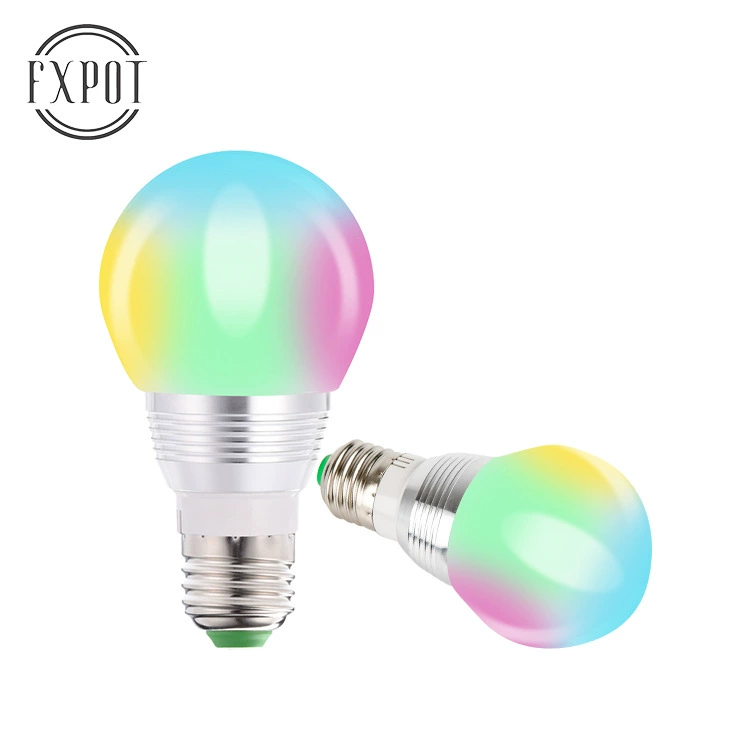 Поставка в день отправки 3W RGB Bubble Lights Q4, светодиодные цветные светильники для настольного тенниса, пульт дистанционного управления