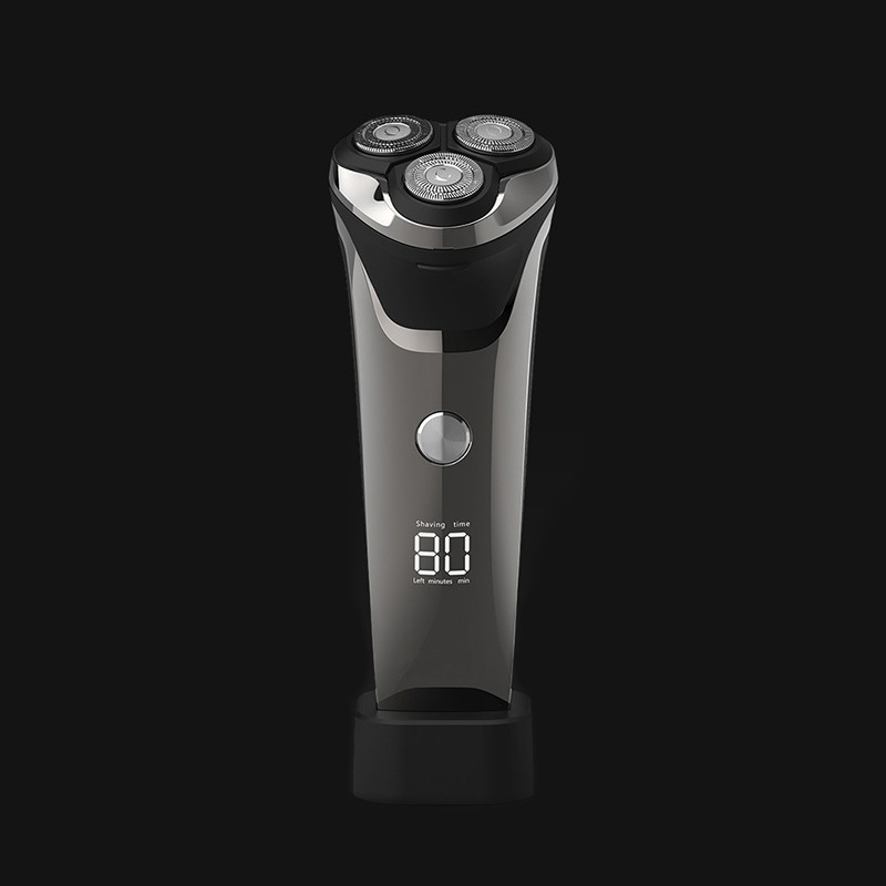 Pantalla digital LCD máquina de afeitar eléctrica batería de litio USB inteligente hombres de cuerpo completo lavado recargable maquinilla de afeitar transfronteriza