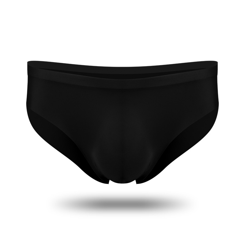 Calzoncillos sin costuras de seda de hielo para hombres pantalones de hombre pantalones cortos de verano transparente ultrafino punzonado personalizado transpirable calzoncillos de secado rápido