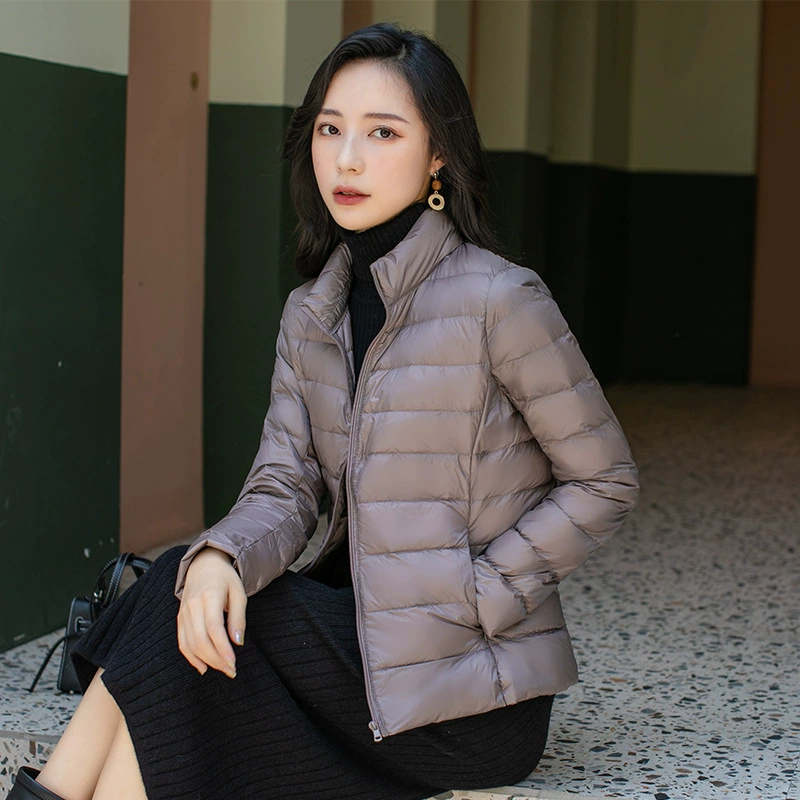 Storage bag, velvet demi-season down jacket with down, European style, plus size, duck down