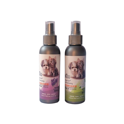 Pet deodorizer for dogs and cats, urine odor remover and disinfectant spray for rabbits and cats, OEM processing