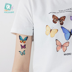New Cross-border Waterproof 3D Tattoo Sticker Set with Butterfly Design, Fresh and Minimalist Clavicle Tattoo Sticker Wholesale Tattoo