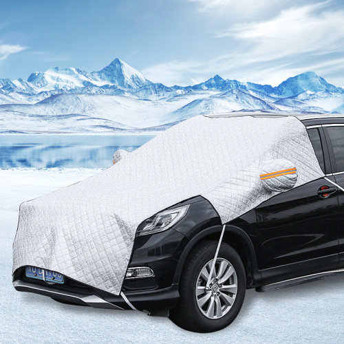 Car snow shield, front windshield cover to prevent frost and snow, extended anti-freeze winter windshield and sun shield