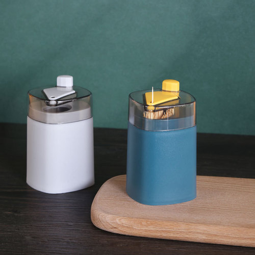 Bounce toothpick box creative automatic pop-up toothpick tube for home use restaurant push-type toothpick box portable toothpick jar