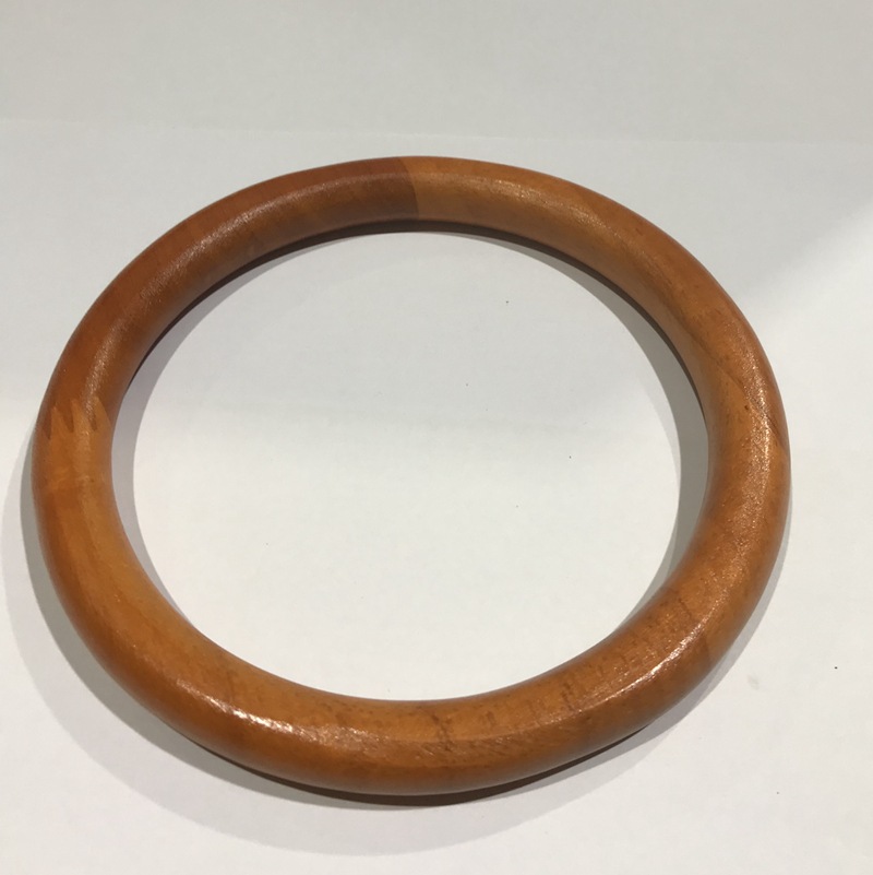 Aro Madera Mango 12cm — Accesorio para Bolsos Artesanales