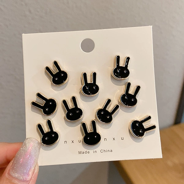 Black rabbit, 10 pieces