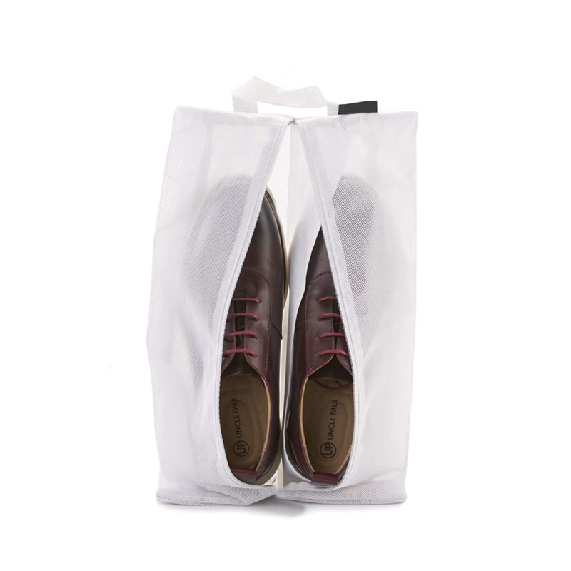 新款防水拉链袋旅行网袋网袋拉绳网袋精良棉网格袋手提束口网袋