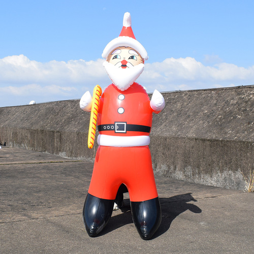 PVC inflatable Santa Claus family portrait doll Christmas ornaments shopping mall store decoration props cross-border supply