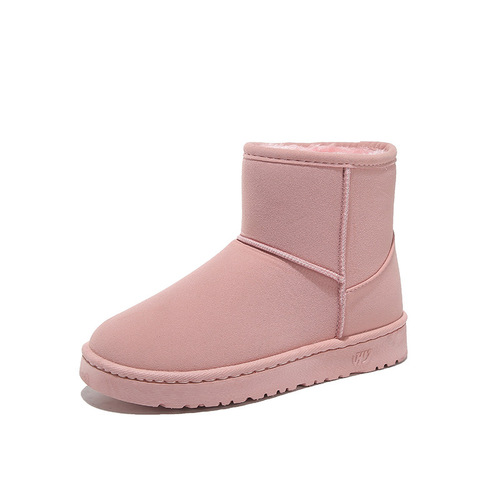 儿童厂家秋冬防进水短筒雪地靴女低筒靴情侣靴短靴亲子款