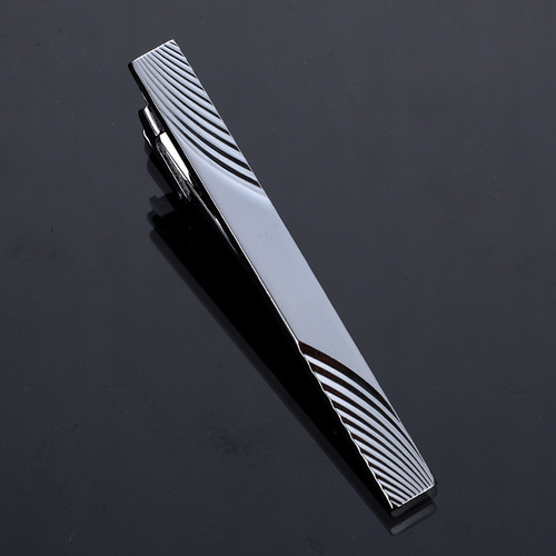Simple tie clip gold and silver two-color tie clip formal tie security clip wedding versatile mature collar clip for men