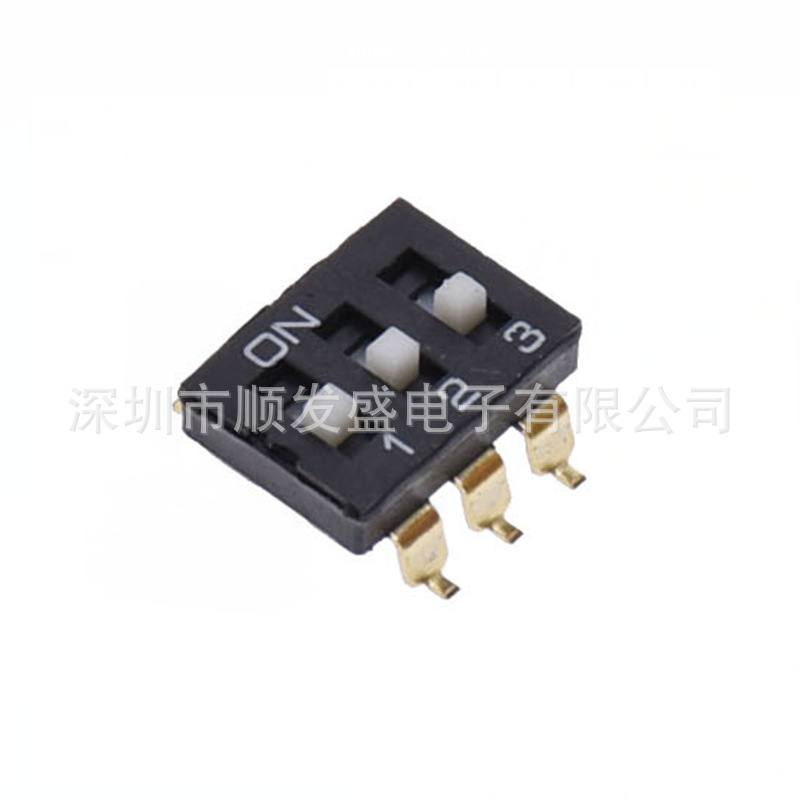 2.54间距  3P 拨码开关 3位 3P IC开关 编码/拨动开关 KM-03