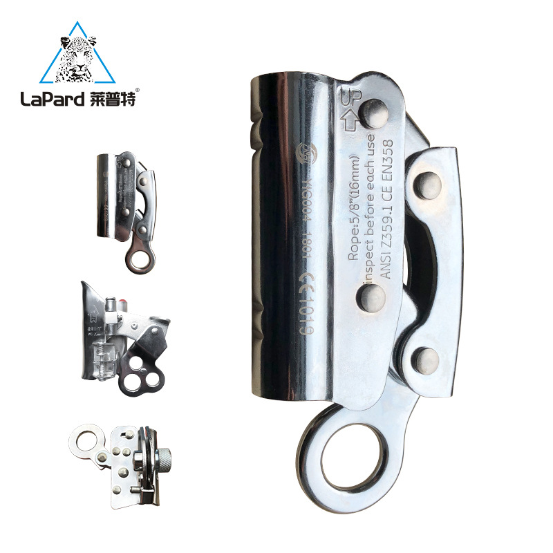 Lept three-hole steel wire rope self-locking device, high-altitude work safety rope, fall arrestor, descent rope grabber