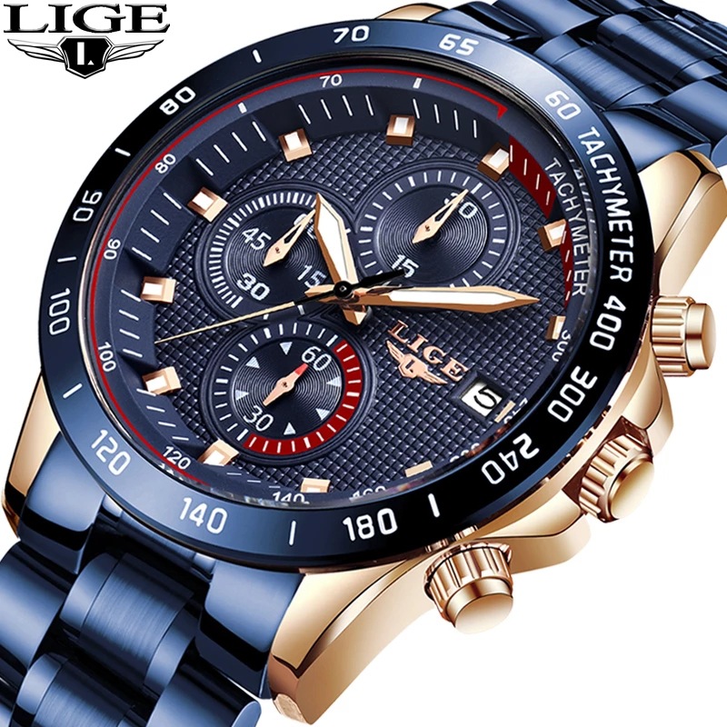 LIGE/LIGE foreign trade explosions men's quartz watches multifunctional waterproof watches
