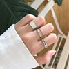 Tide, small design adjustable ring, Korean style, simple and elegant design, internet celebrity, on index finger