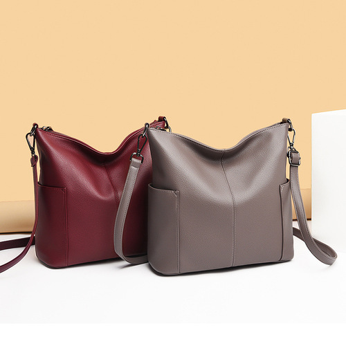 Bags  new trendy fashion large capacity cross-border bags women's soft leather handheld large bag single shoulder crossbody bag