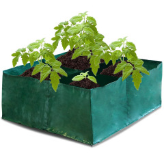 網格花園種植袋四分格方形種植土豆美植袋花園花盆容器育苗生長袋