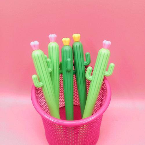 Creative cactus plant black signature pen office water pen student stationery exam gel pen vegetable radish pen