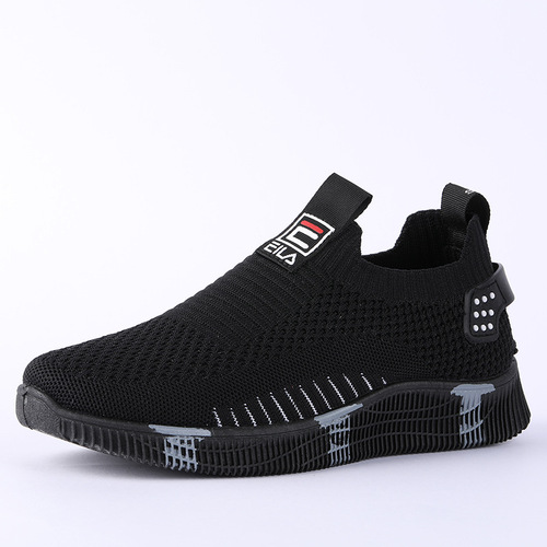 Cross-border wholesale men's fashion sneakers autumn new running shoes sports casual shoes men's flyknit shoes trendy shoes for men