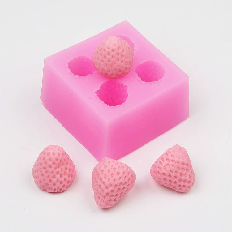 Strawberry, aromatherapy, candle, three dimensional silicone mold, in 3d format, DIY