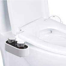 智能免插电洁身器 冷热调节功能妇洗器清洗双喷头 马桶盖板批发