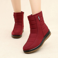 Snow boots for women 2023 new style plus velvet, thickened, non-slip, warm and waterproof, middle-aged and elderly cotton shoes, mother's boots, women's short boots