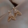 Silver needle, long earrings with tassels from pearl, silver 925 sample, french style, Japanese and Korean, internet celebrity