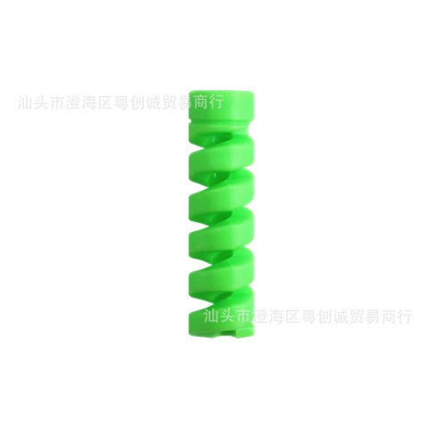 Cable Protector (Apple compatible) Spiral Silicone Sleeve, Anti‑Fray Charging Cord Guard