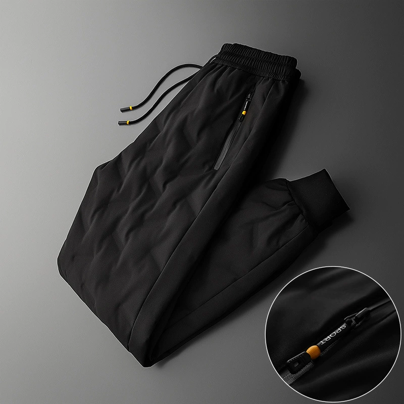 Пуховики, мужская верхняя одежда, теплые зимние молодежные модные деловые брюки 2020, мужские белые брюки на утином пуху