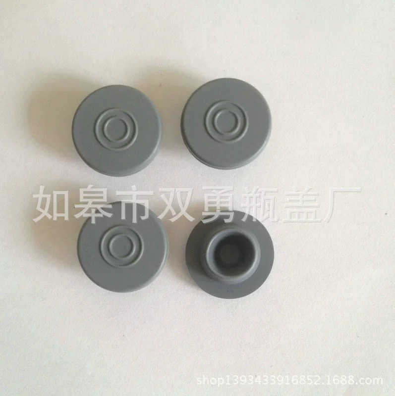 Бутил резиновая пробка 20 мм серая плоская резиновая пробка