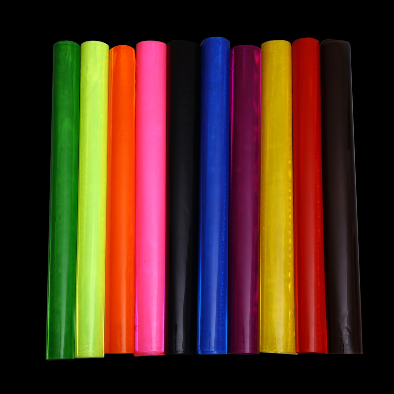 厂家生产反光材料  彩色软质PVC反光晶格片反光条高亮度