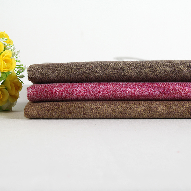 拉毛棉 亚麻面料 涤棉 汽车坐垫 座套 布沙发面料 轩诗贝