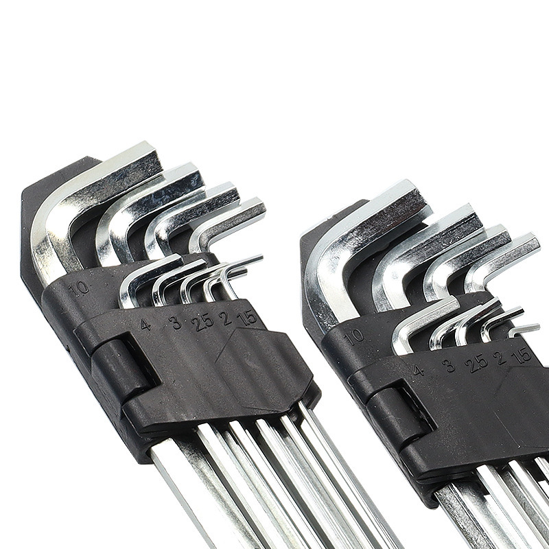 卸売り電気メッキ六角ボールヘッド梅の中六角ドライバーl型レンチ六花六角ツールセット|undefined