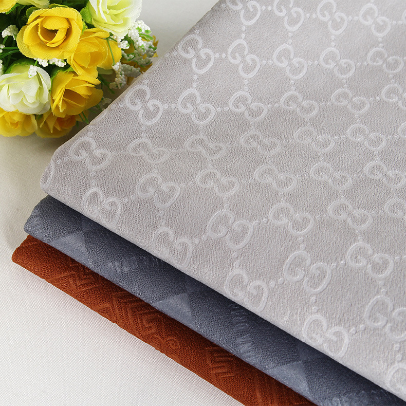 轩诗贝意大利绒压花面料 简约沙发靠垫 抱枕布汽车坐垫布