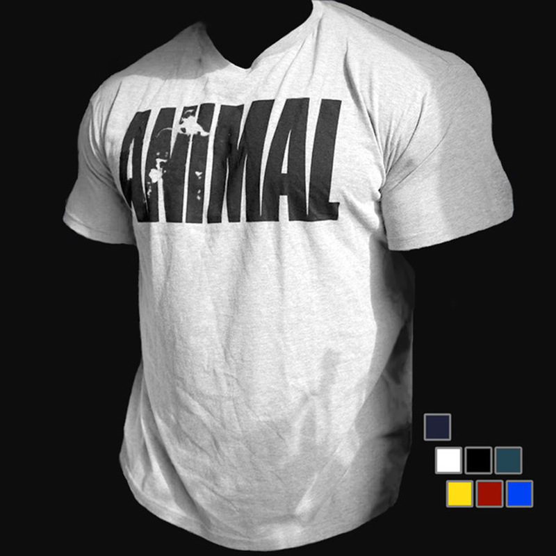 피트니스 반팔 남성용 여름 옷 러닝 티셔츠 땀 흡수 통기성 꽉 느슨한 트레이닝 스포츠 의류