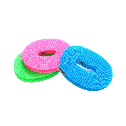 K anti-slip windproof fence type clothesline household balcony clothes drying rope travel clothes rope 5 meters 3 meters