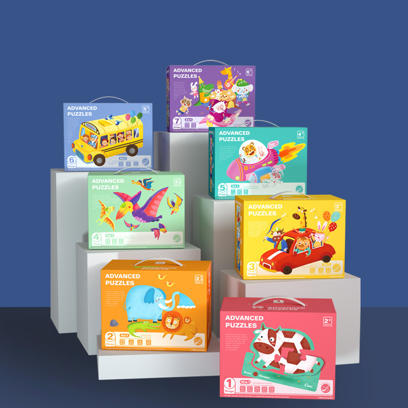 Rompecabezas educativo avanzado rompecabezas de educación temprana para niños rompecabezas grande bebé niño iluminación juguetes de madera