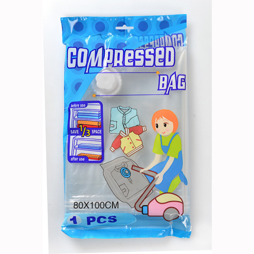 Moisture-proof vacuum compression bag explosion-proof thickened clothing storage bag quilt compression bag manual pumping portable storage bag