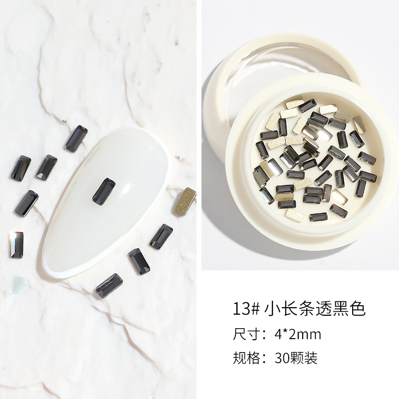 2022 nuevo Diamante de uñas de celebridades en línea en caja AB mezclado de uñas diamante plano sexo opuesto redondo DIY decoración de uñas