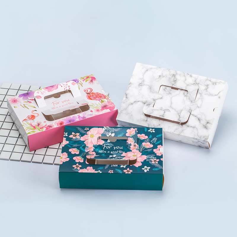 蛋黄酥包装盒4粒6粒抽屉开窗月饼雪花酥礼盒烘焙蛋糕盒烘培糕点