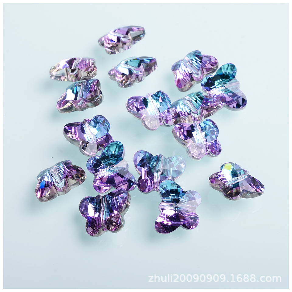 New color Crystal Butterfly 14mm Tongkou Butterfly Pearl Creative…