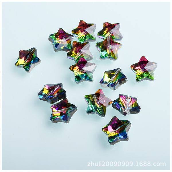 Crystal Pentagon 14mm multi -color optional Confucius star beads…